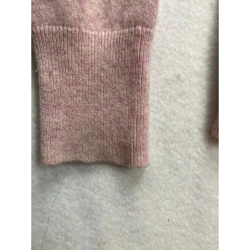 J Crew 100 Cashmere Pink Crew Neck Sweater Womens Size L Luxury Size L - Image 4
