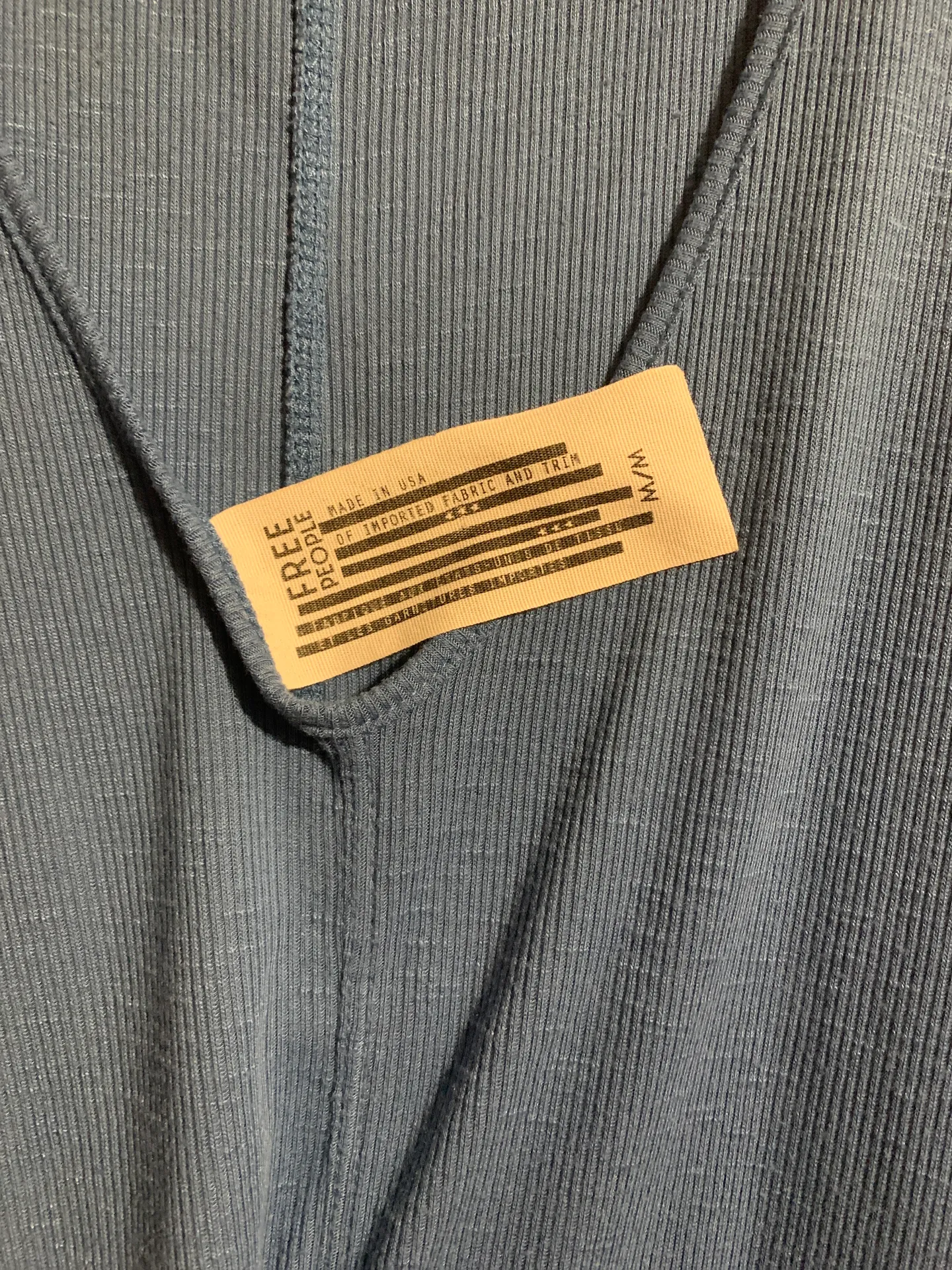 Blue Low Back Tank Top - Image 3