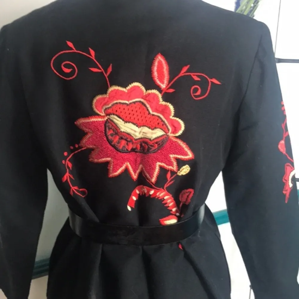 Indigo Moon black jacket with embellishments. - Image 4