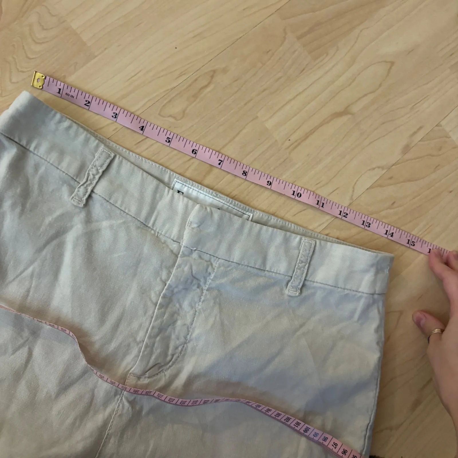 Frank & Eileen  Kinsale Performance Linen
Pant In Cement Size 6 - Image 7