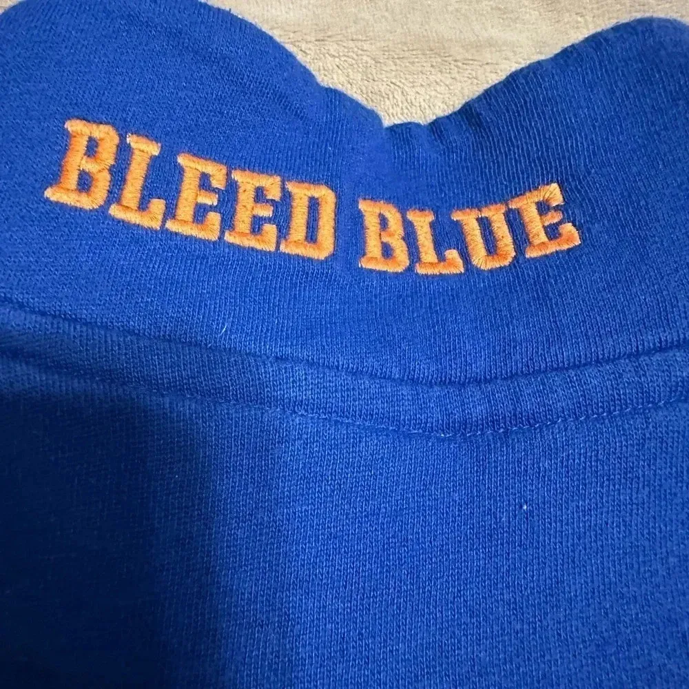 PINK Victoria’s Secret Boise State Quarter Zip Pullover Size Small Bleed Blue VS - Image 6