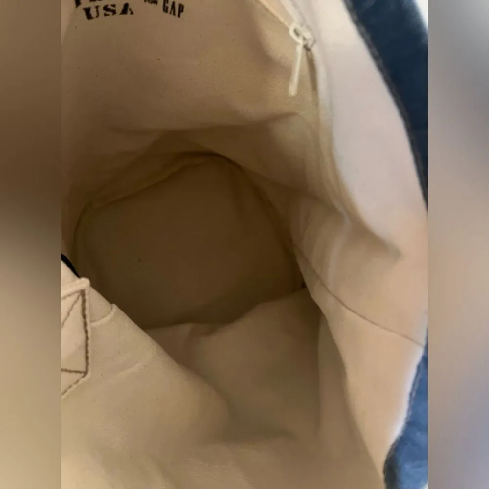 GAP FEED USA denim bag NWOT amazing denim bag to carry anywhere, quality bag! - Image 11