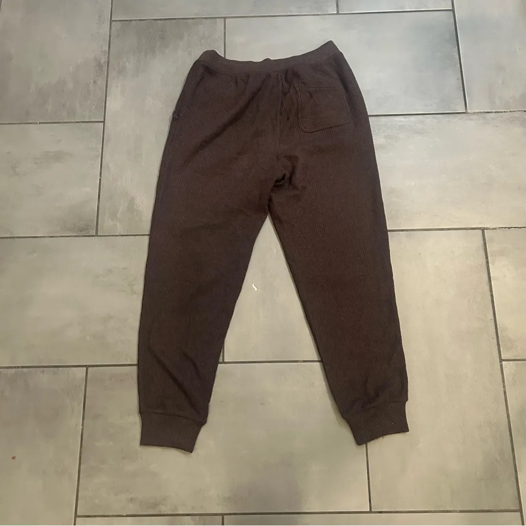 Aerie Waffle Knit Joggers in Dark Gray - Image 3