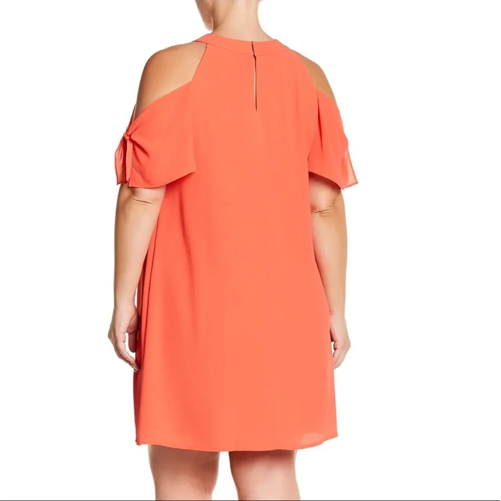 Maggy London Cold Shoulder Dress Coral Size 16 NWT $89.00 - Image 14