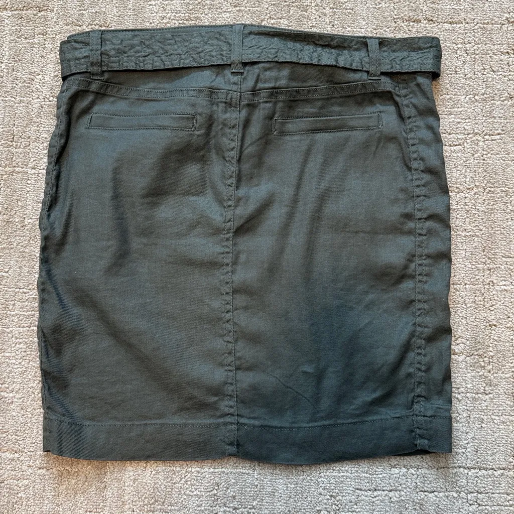 Liverpool olive linen skirt sz 4 - Image 2