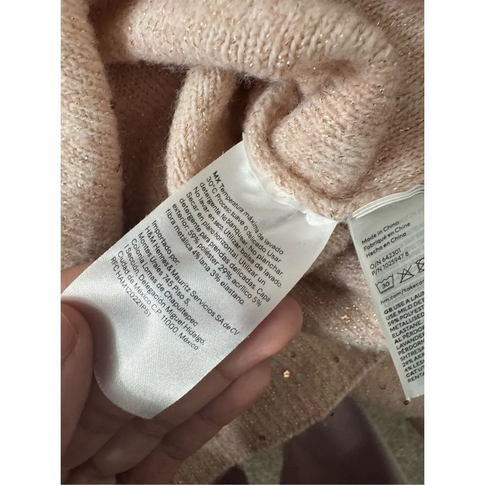 H&M pink sweater size small - Image 9