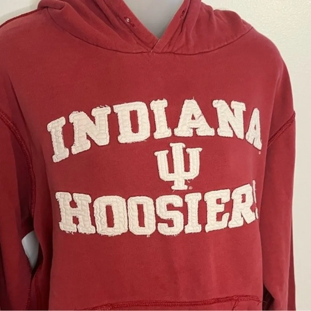Pressbox Indiana Hoosiers Red Long Sleeve Hoodie Size Large - Image 3