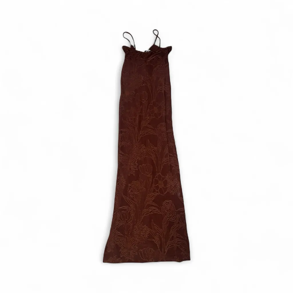 Mango Brown Floral Maxi Dress - Image 2