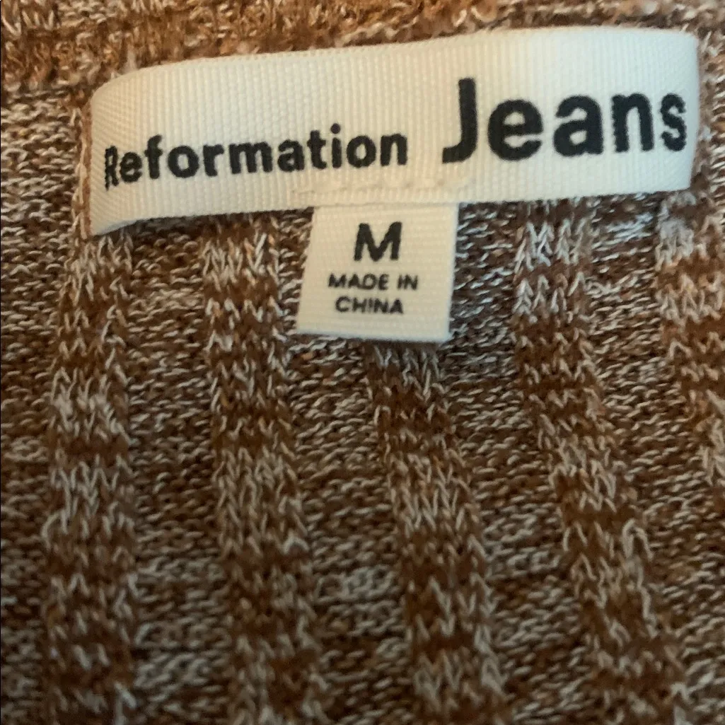 Reformation Brynn dress brown midi size Medium - Image 9