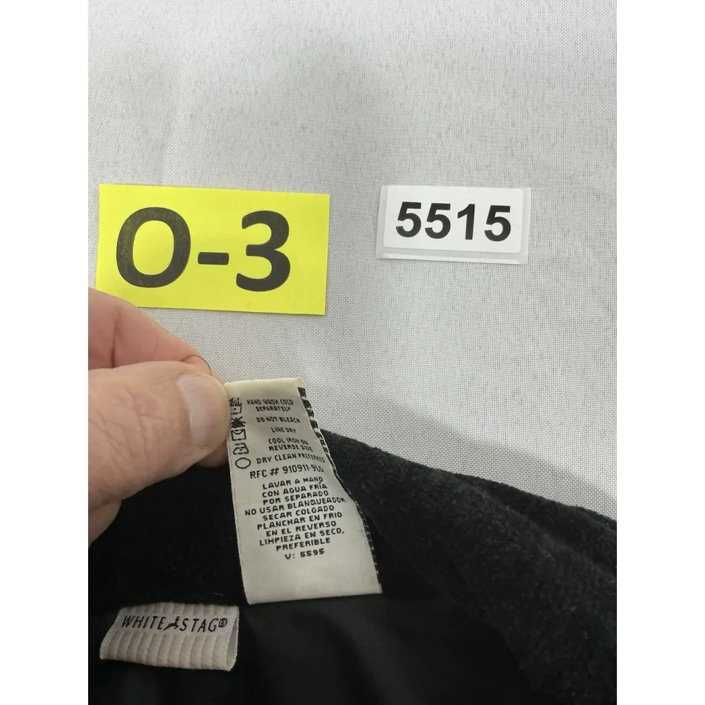 Womans White Stag Button Down Festive Blazer XL 16-18 Black Lined Sequin Accents - Image 4