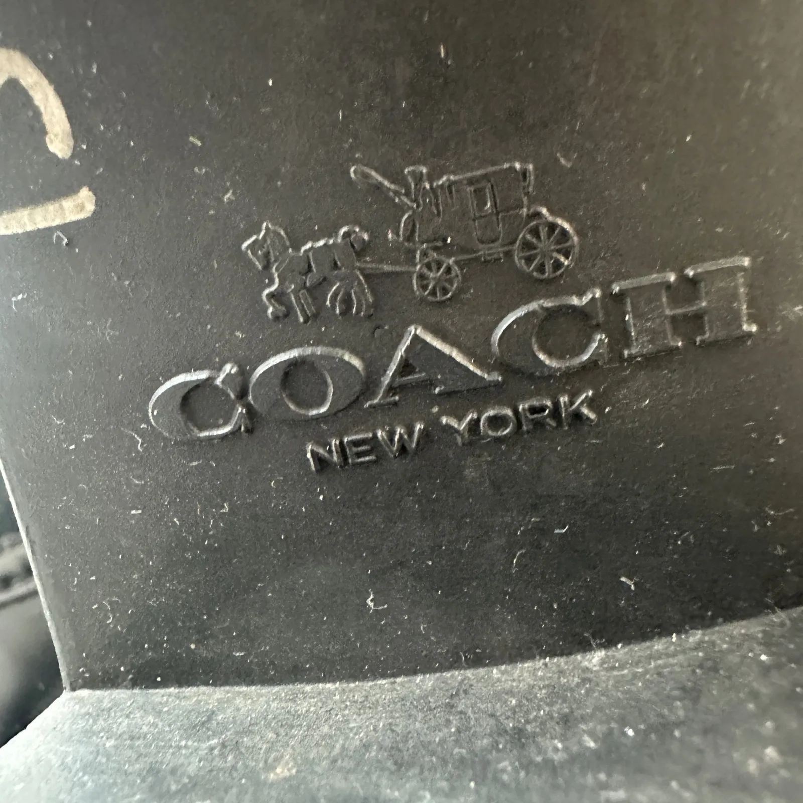 Coach Zena Black Leather Suede Shearling Buckle Ankle Boots Women‎ Size 7B - Image 7