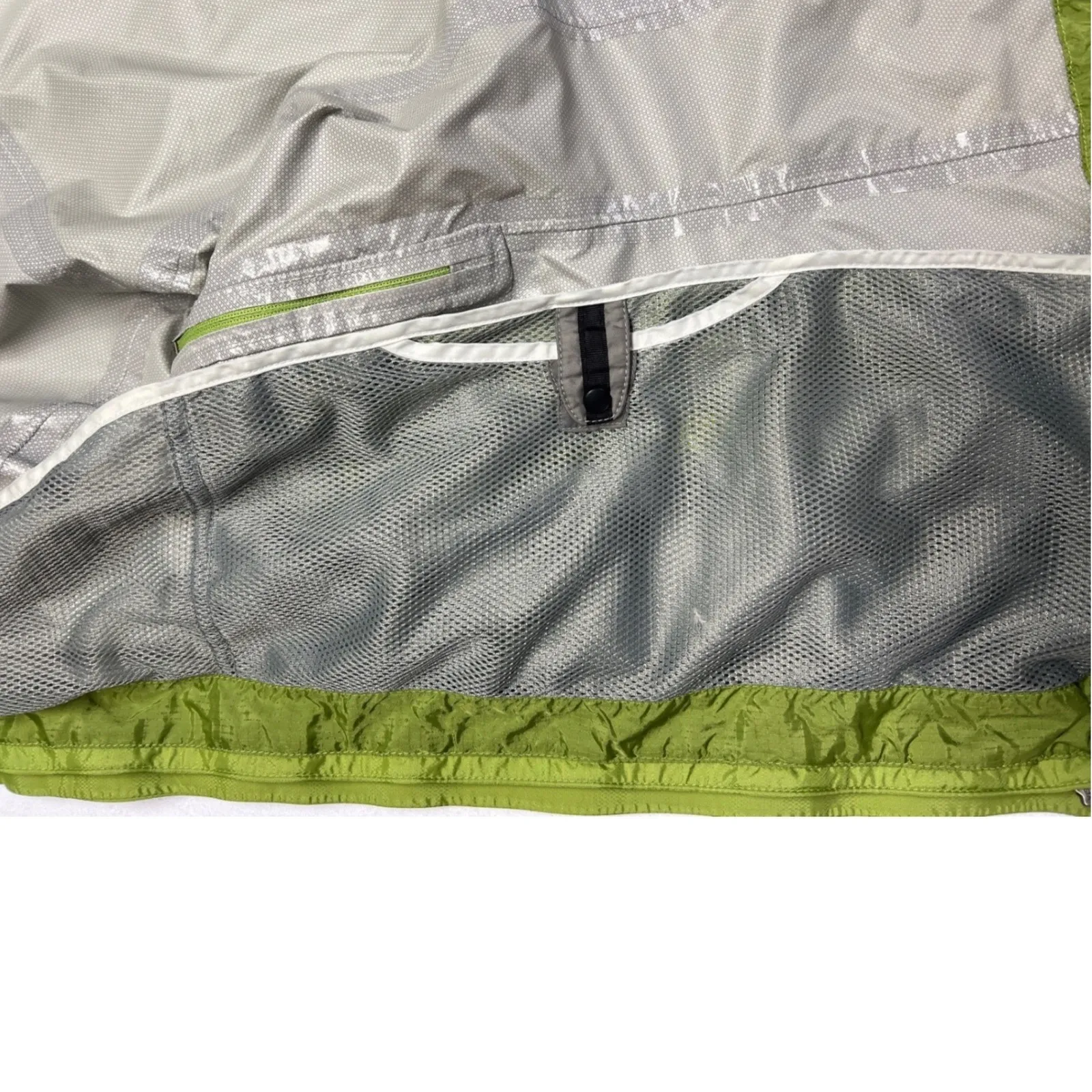 Marmot Women's Waterproof Rain Jacket XS Green Hooded Windbreaker EUC - Image 9