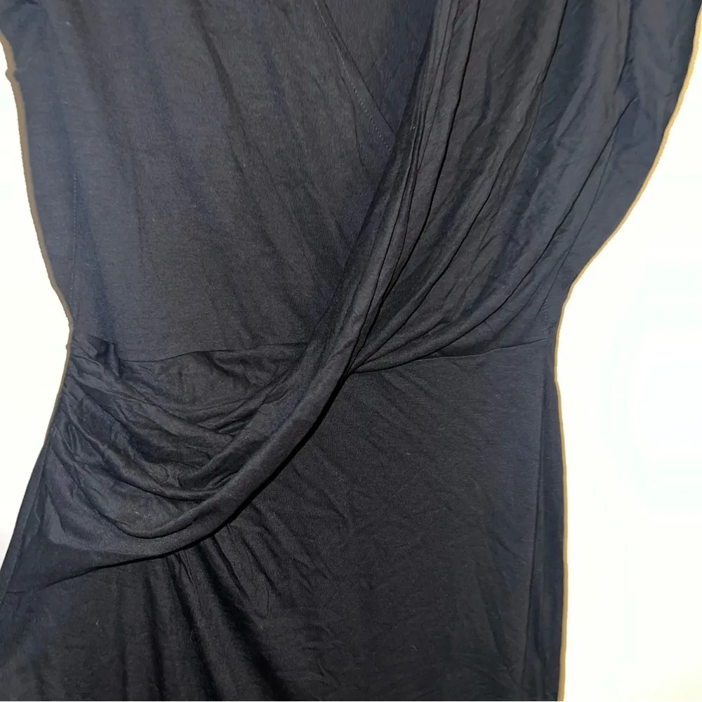 NWT All Saints Helix Cross Front Dress in Black Size 2 - Image 8