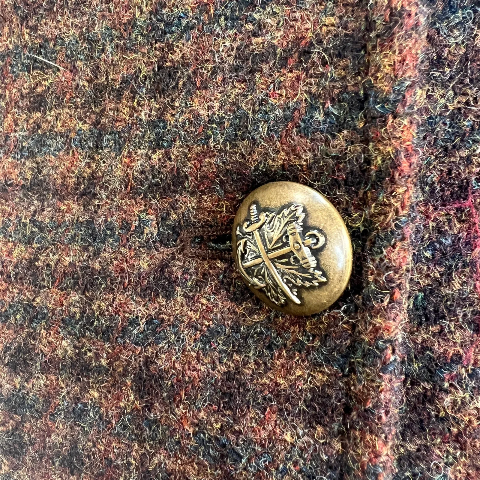 J. Crew School Boy Wool Blazer Brown Plaid Houndstooth - Image 10