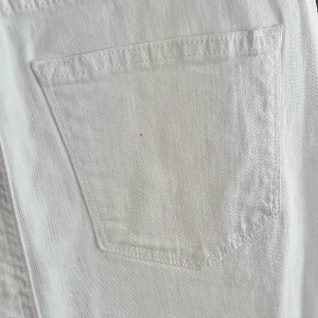 Sonoma Skirt Denim Fray Release Hem A-Line White 8 Stretch Party Work Trendy Mod - Image 13