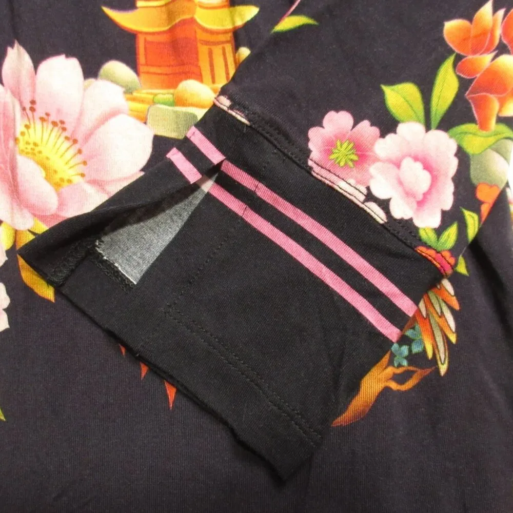 NWT Johnny Was Janie Favorite Long Sleeve Tiered Henley Stretch Jersey Dress M - Image 6