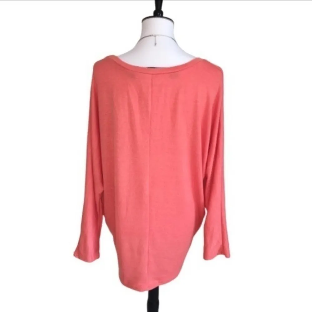 Zanzea Lightweight High Low Sweater Peach Small - Image 3