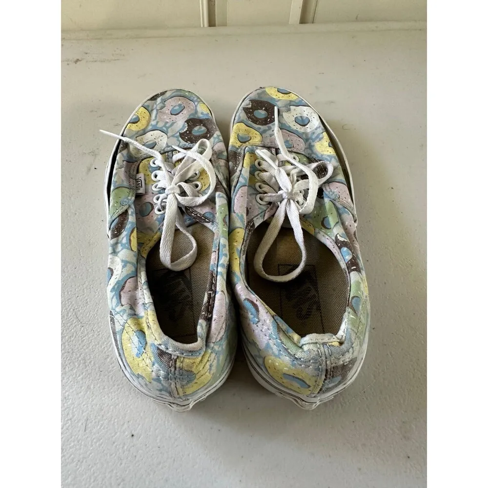 Vans Women's Rare Authentic Donuts Munchies Sprinkles Novelty Sneakers Shoes 8.5 - Image 3