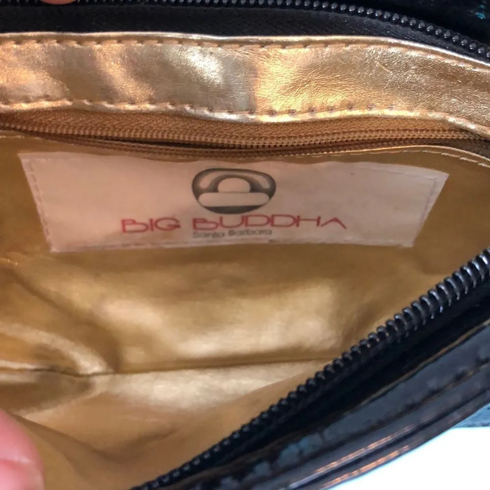 Big Buddha Small Black Quilted Crossbody Bag - Image 13