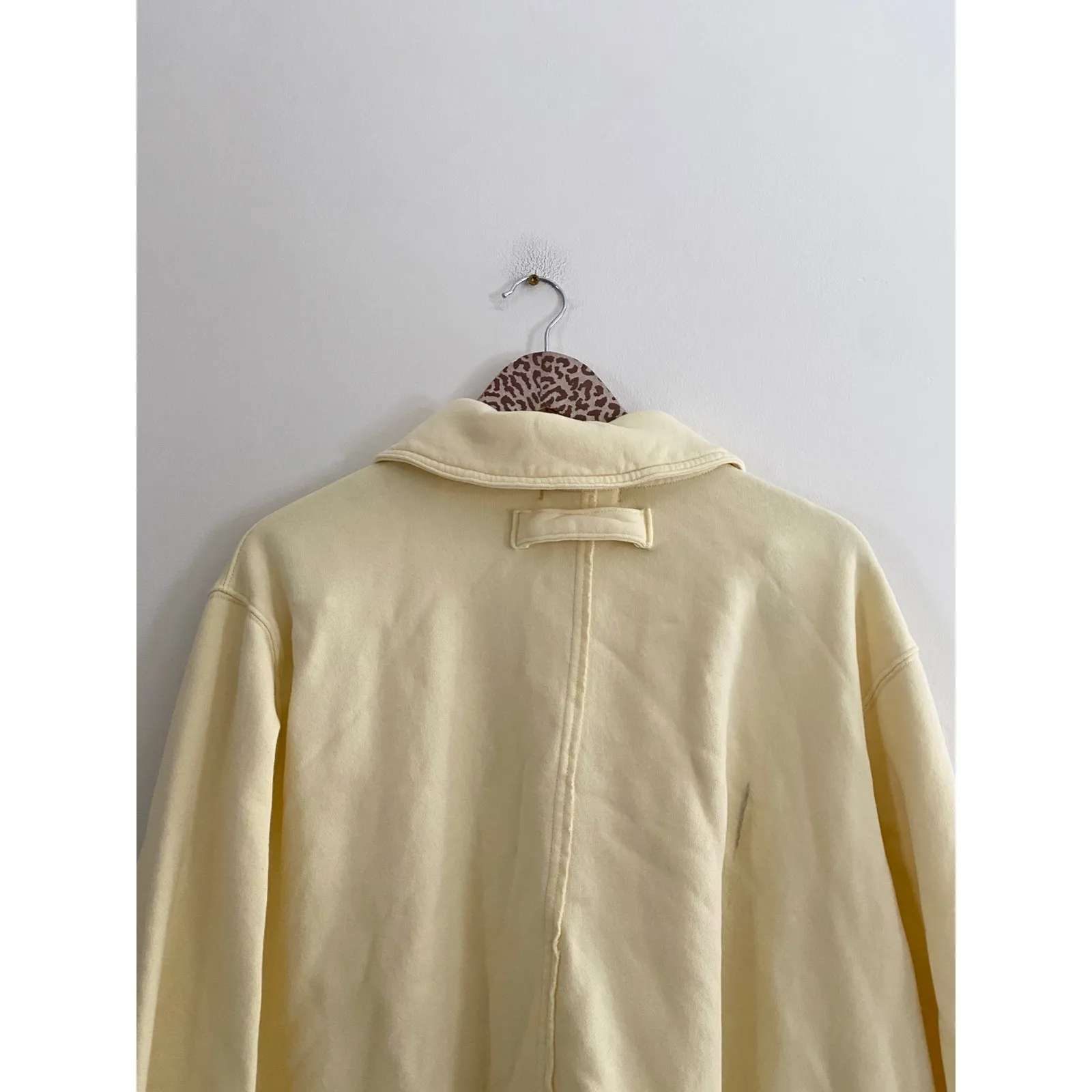 FREE PEOPLE Alexa Sweatshirt in Yellow Flan Size Small - Image 8
