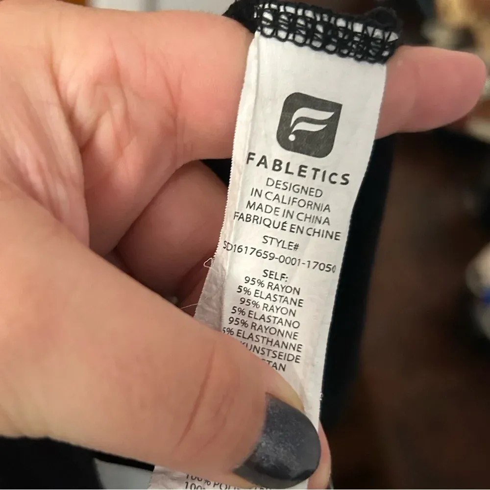 FABLETICS BLACK DRAWSTRING HOODED DRESS - Image 5