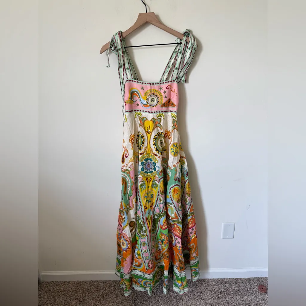 NWOT ALEMAIS PINBALL SUNDRESS US 2 Pink - Image 7