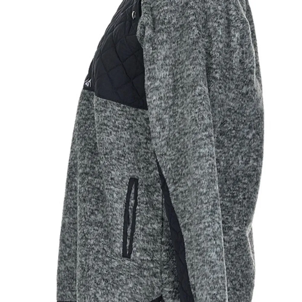 Abercrombie & Fitch Gray & Black Turtleneck Sweater Asymmetric Side Snap Buttons - Image 4