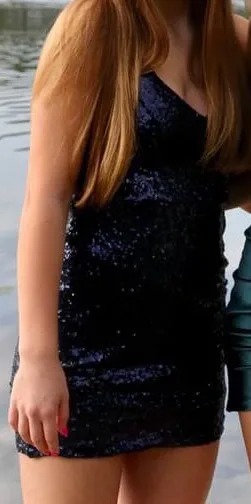 Hello Molly navy blue sparkly dress - Image 2