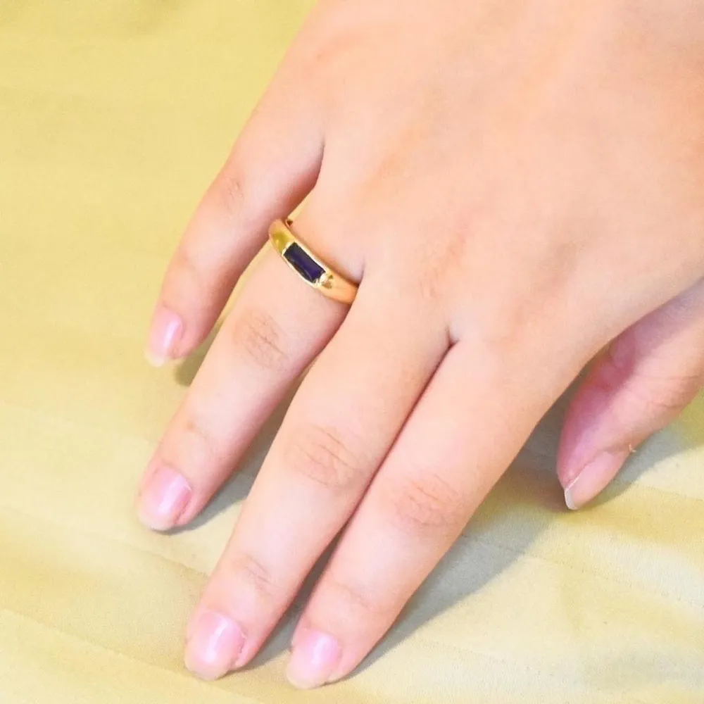 Purple Gem Ring Gold - Image 5