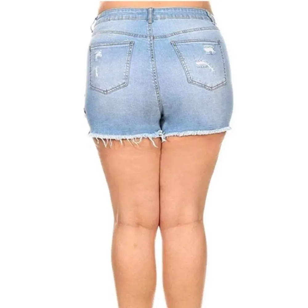 NWT Wax Jeans Embroidered Jean Shorts - Image 3