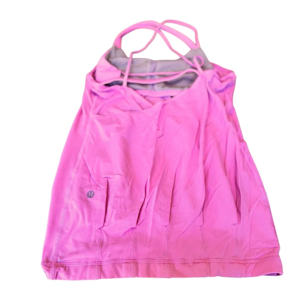 Lululemon Vintage True Halter Built In Bra Tank Pink XS Fits Size 2 No Tag EUC - Image 7