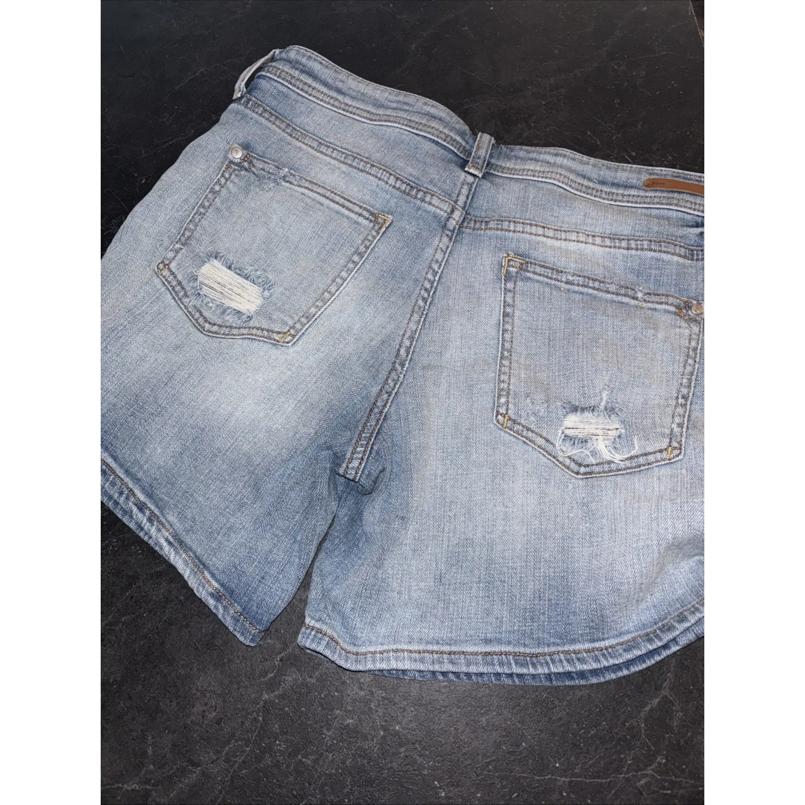 Anthropologie Pilcro Hyphen Women's Denim Shorts Size 28 Distressed - Image 6