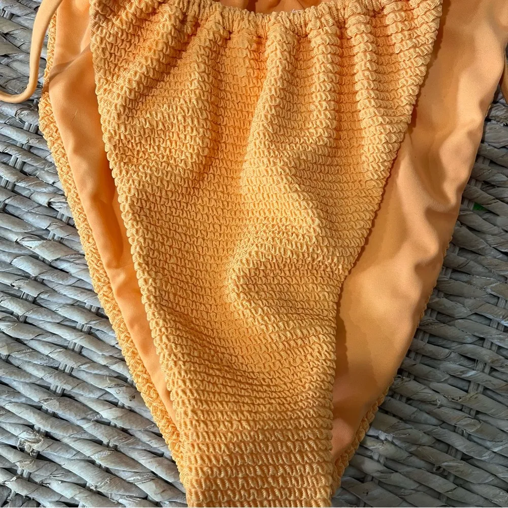 NWT Pacsun bikini bottom Size  large tie orange cheeky - Image 3