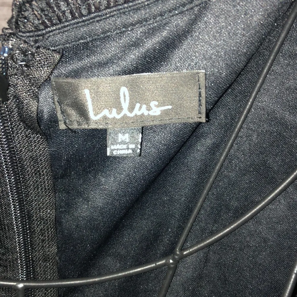 Angel in Disguise Black Lace Skater Dress black flowy mini dress size medium​​​ - Image 9