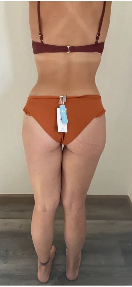 Cupshe Ruffle Bikini Bottom NEW Rustic Copper Large Vacation Beach - Image 2