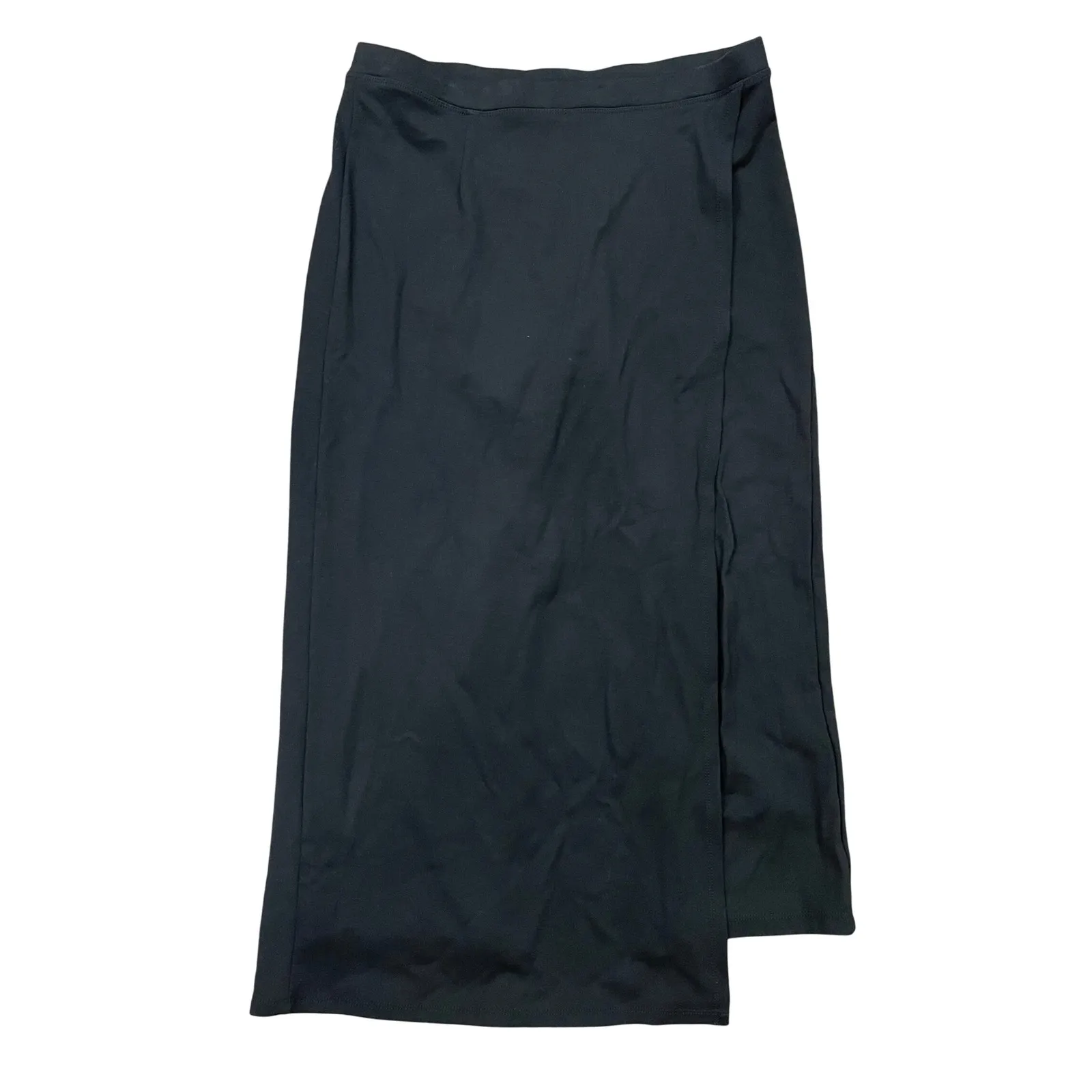 Betabrand The Sassiest Pants Overlay Combo Black Wrap Maxi Skirt Pants Size M - Image 4