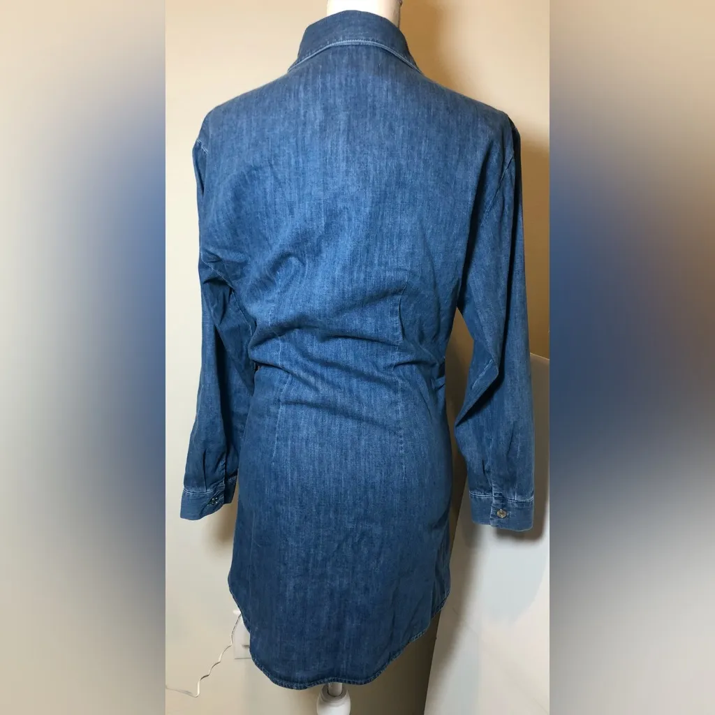 ZARA *NWT* Denim Button-Up Dress - Image 3