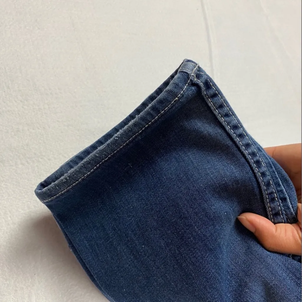 Hudson Stretch Medium Wash Straight Leg Jean Flap Pocket Womens Size 26 - Image 11