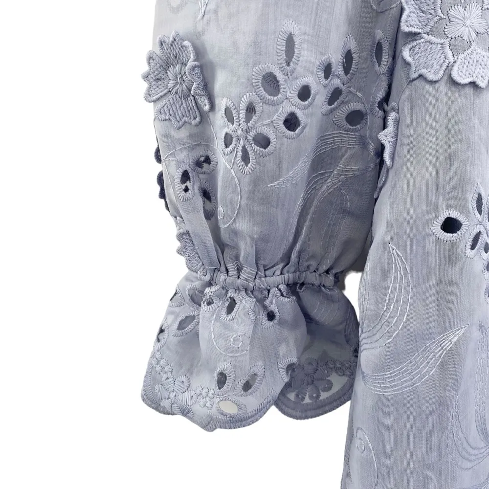 Altar’d State Eyelet Embroidered Ruffle Dress - Image 5