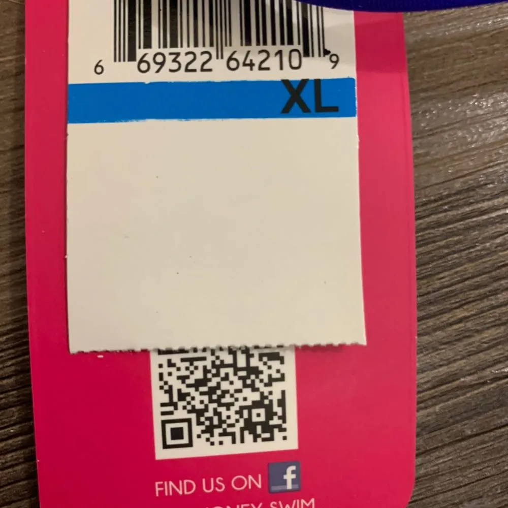 Hula Honey 🆕  Printed Fringe Halter Bikini Top XL - Image 3