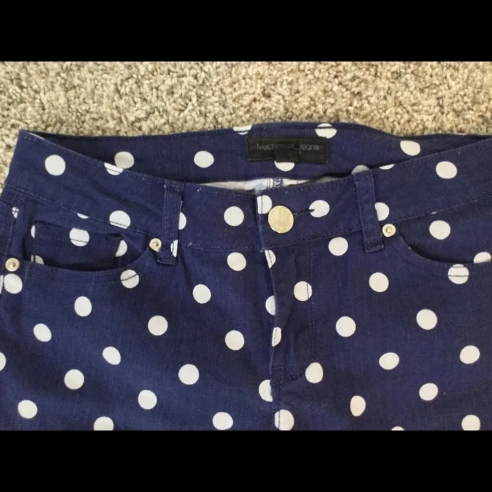 JEGGINGS navy and white polka dot Medium Blue Size undefined - Image 3