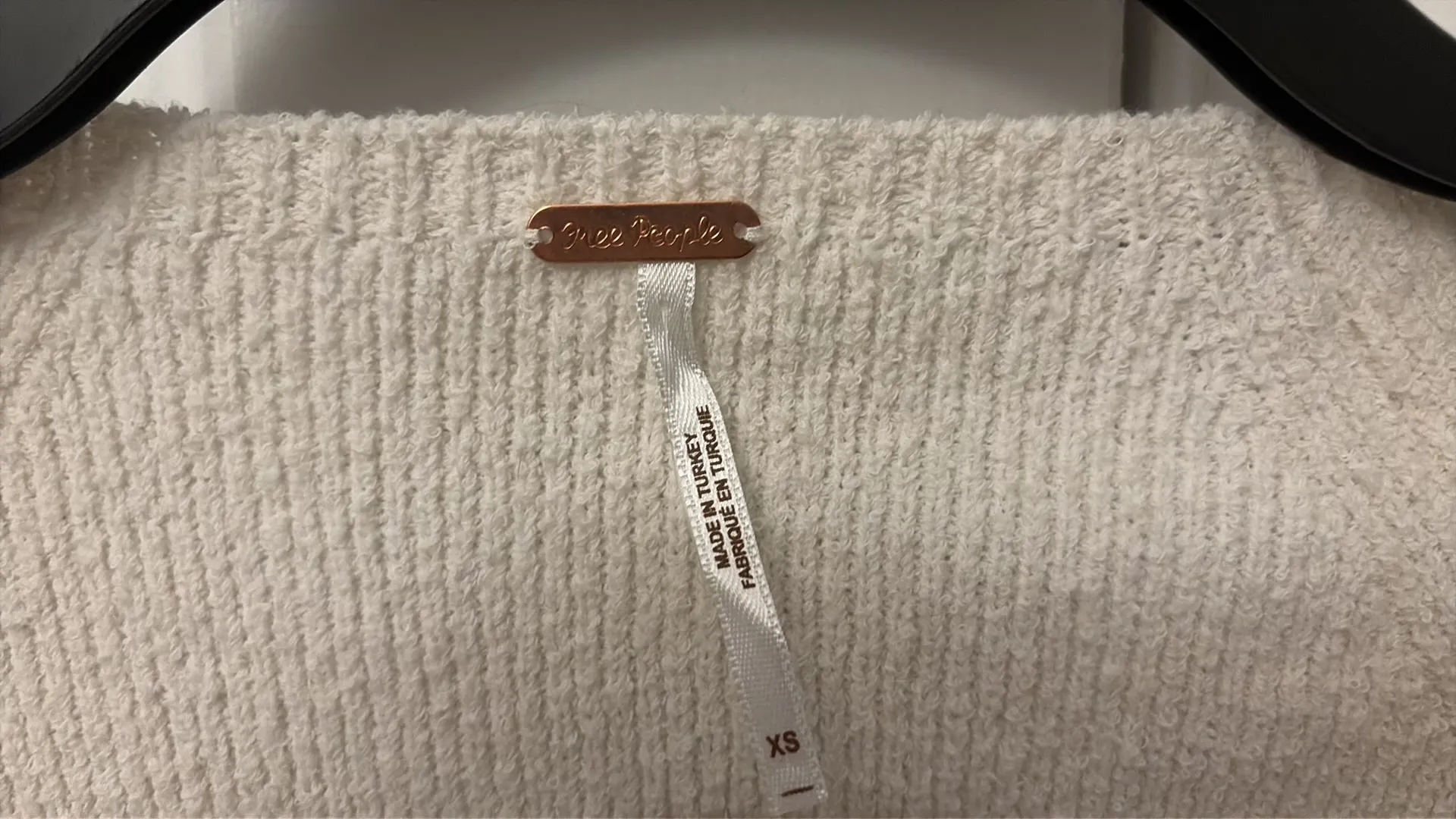 Free people button up cream sweater xs - Image 4