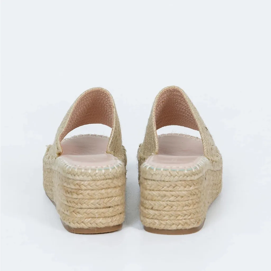 Princess Polly Barbados Sandals Natural - Espadrilles Platform - Image 4