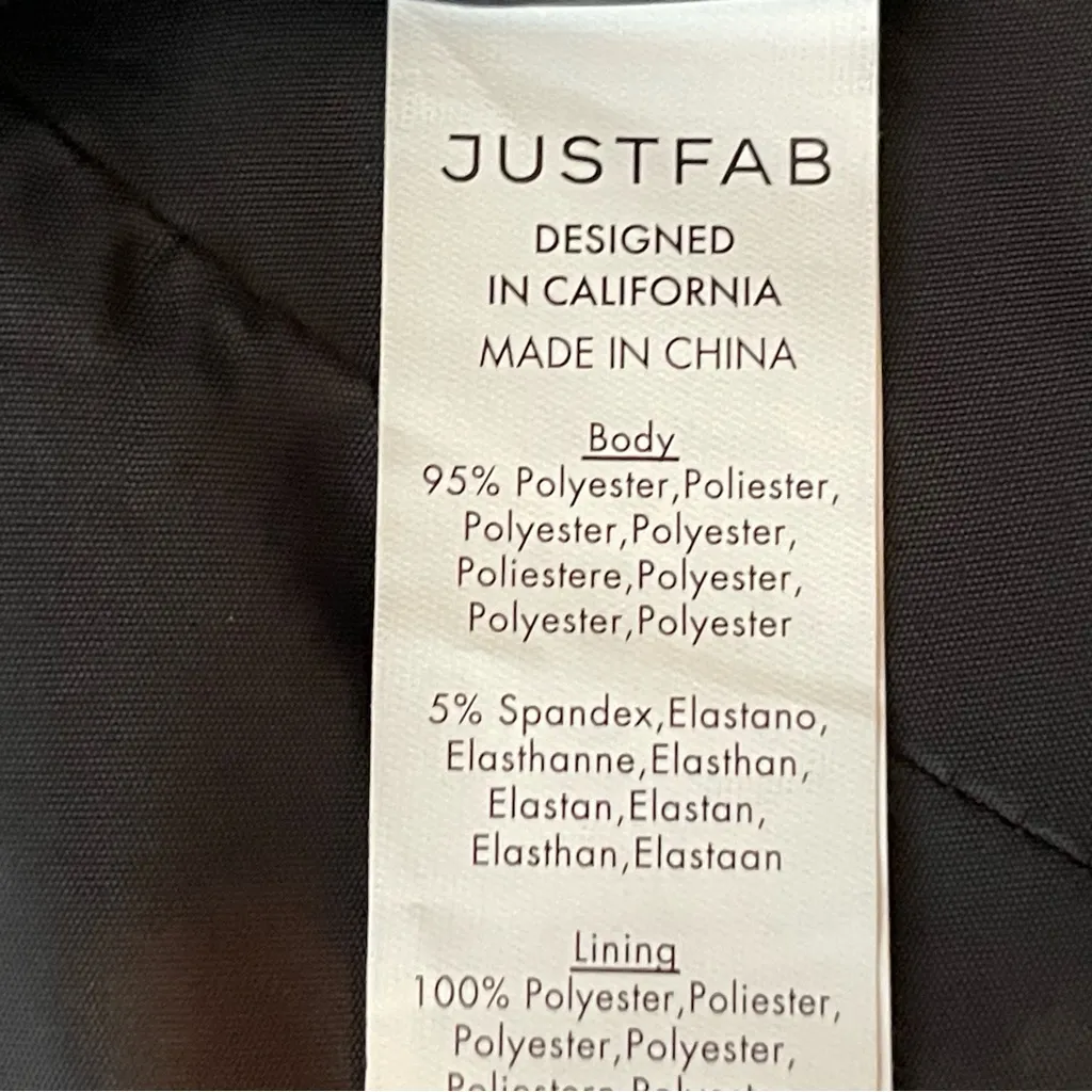 JustFab Black Double Breasted Blazer Size L - Image 9