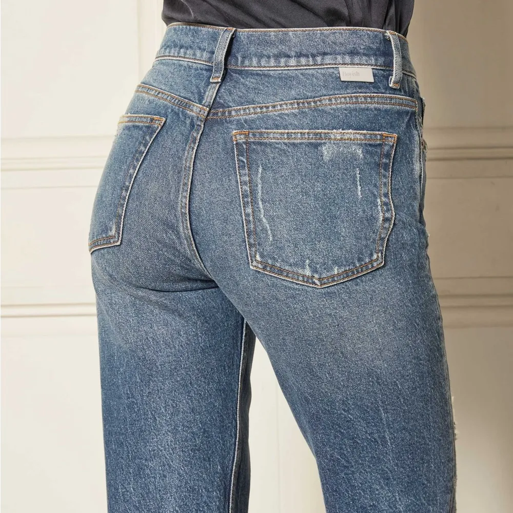 Boyish Tommy Stretch Distressed High Rise Raw Hem in Runaway Size 27 - Image 2