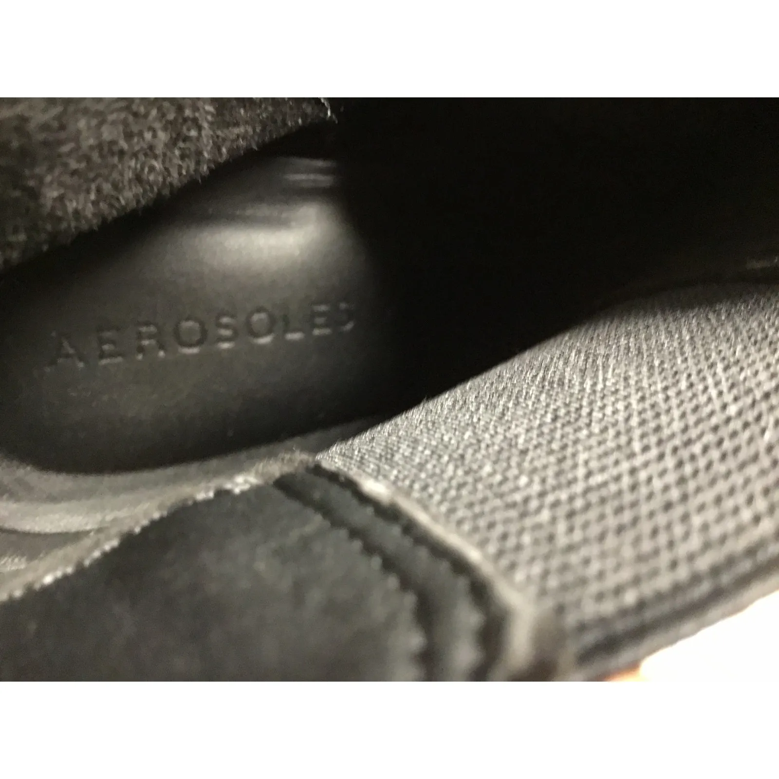 Aerosoles Brandi Women's 9.5 Black Wedge Heel Side Zip Round Toe Ankle Boots NWT - Image 7