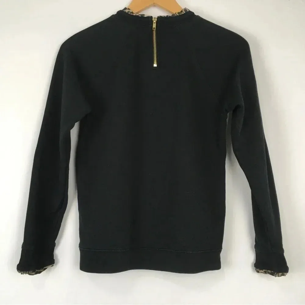 J.‎ Crew Woven Ruffleneck Pullover Sweatshirt - Image 4