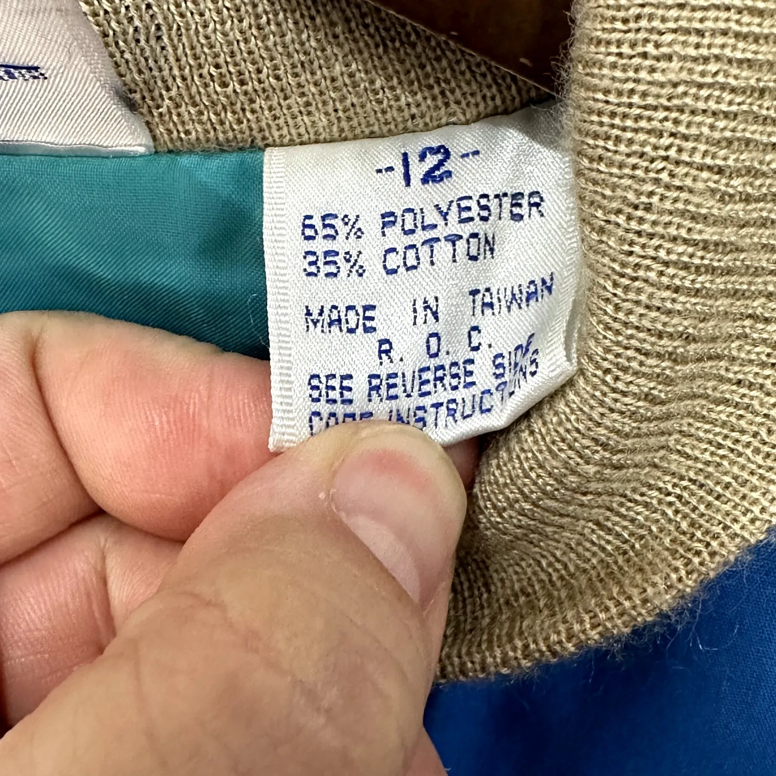 Vintage 80s Colorblock Windbreaker Jacket 12 Rainbow Striped Retro Track Preppy - Image 4