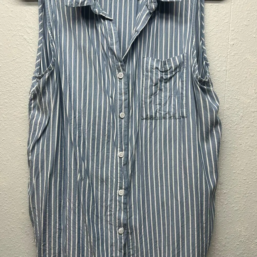 Beach Lunch Lounge Women's Cottage Core Beach Capsule Classic Tunic Shirt Sz XL - Image 4