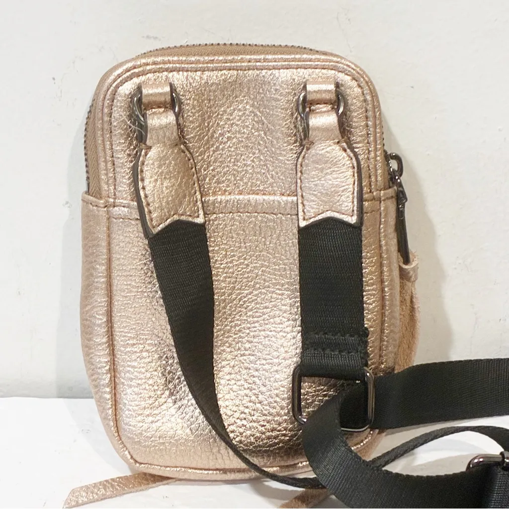Aimee Kestenberg Just Saying Leather Stadium Crossbody Bag Rose Gold - Image 5
